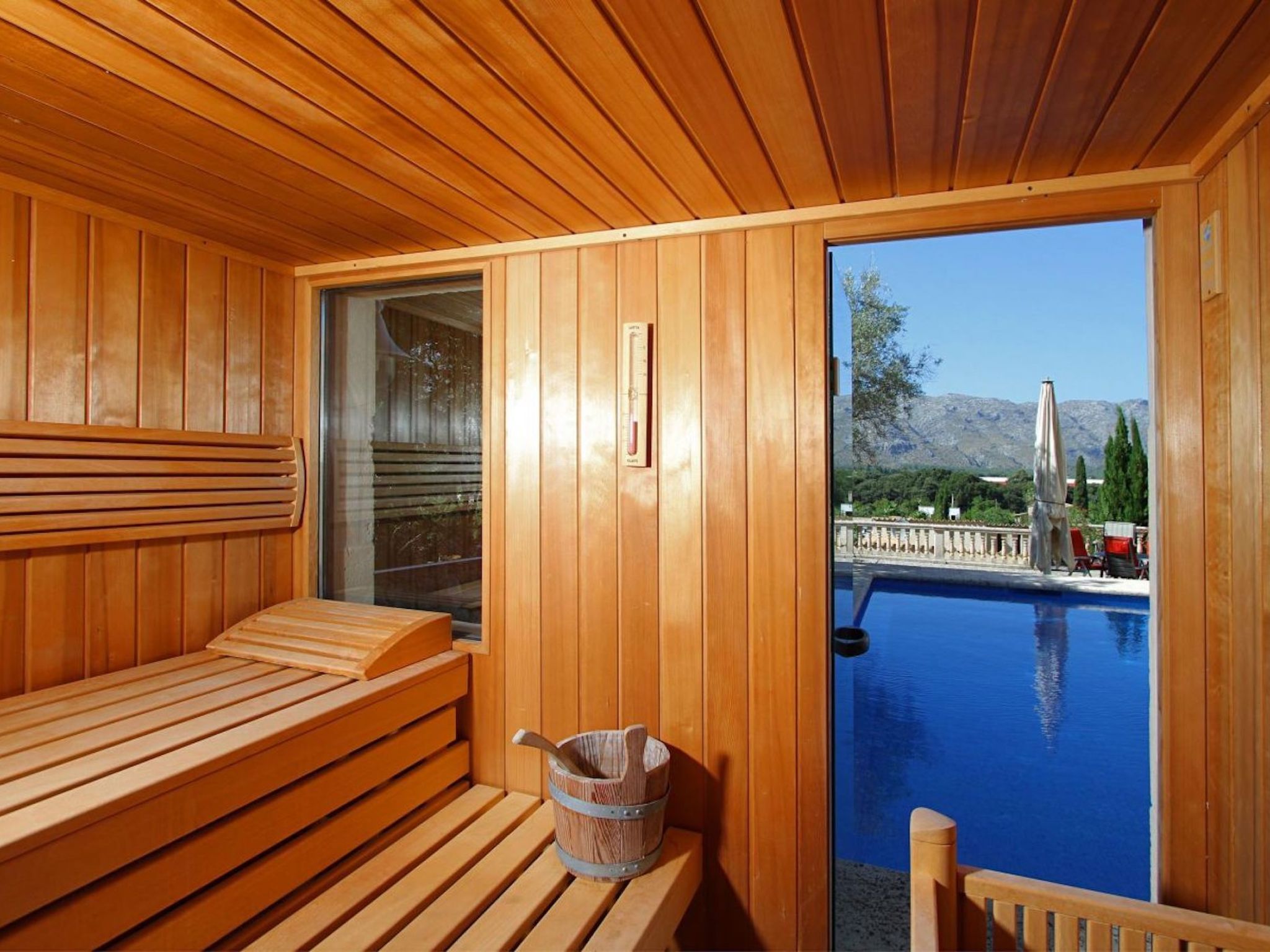 Villa Llop. Wunderschöne moderne Villa mit Sauna-Binnen