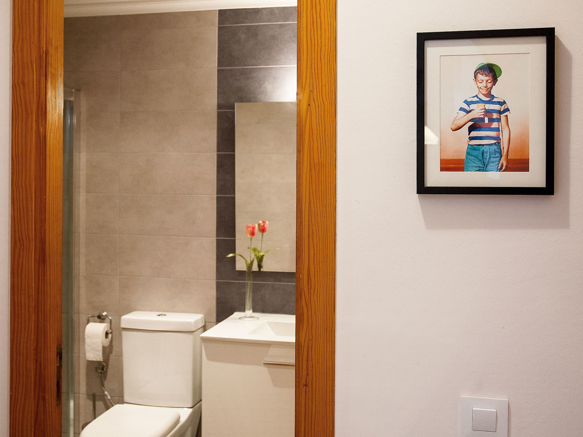 Ob3-Erdgeschoss mit 3 Doppelschlafzimmern in Strandnähe-Binnen