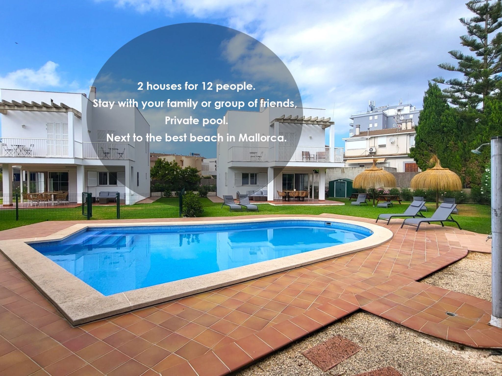 Strandhaus in Playa de Muro für 12 Personen