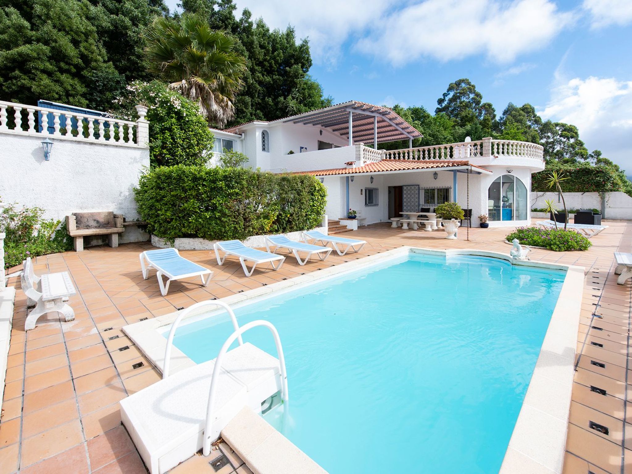 Tolle Villa oberhalb der Bucht Ria de Vigo - Draußen