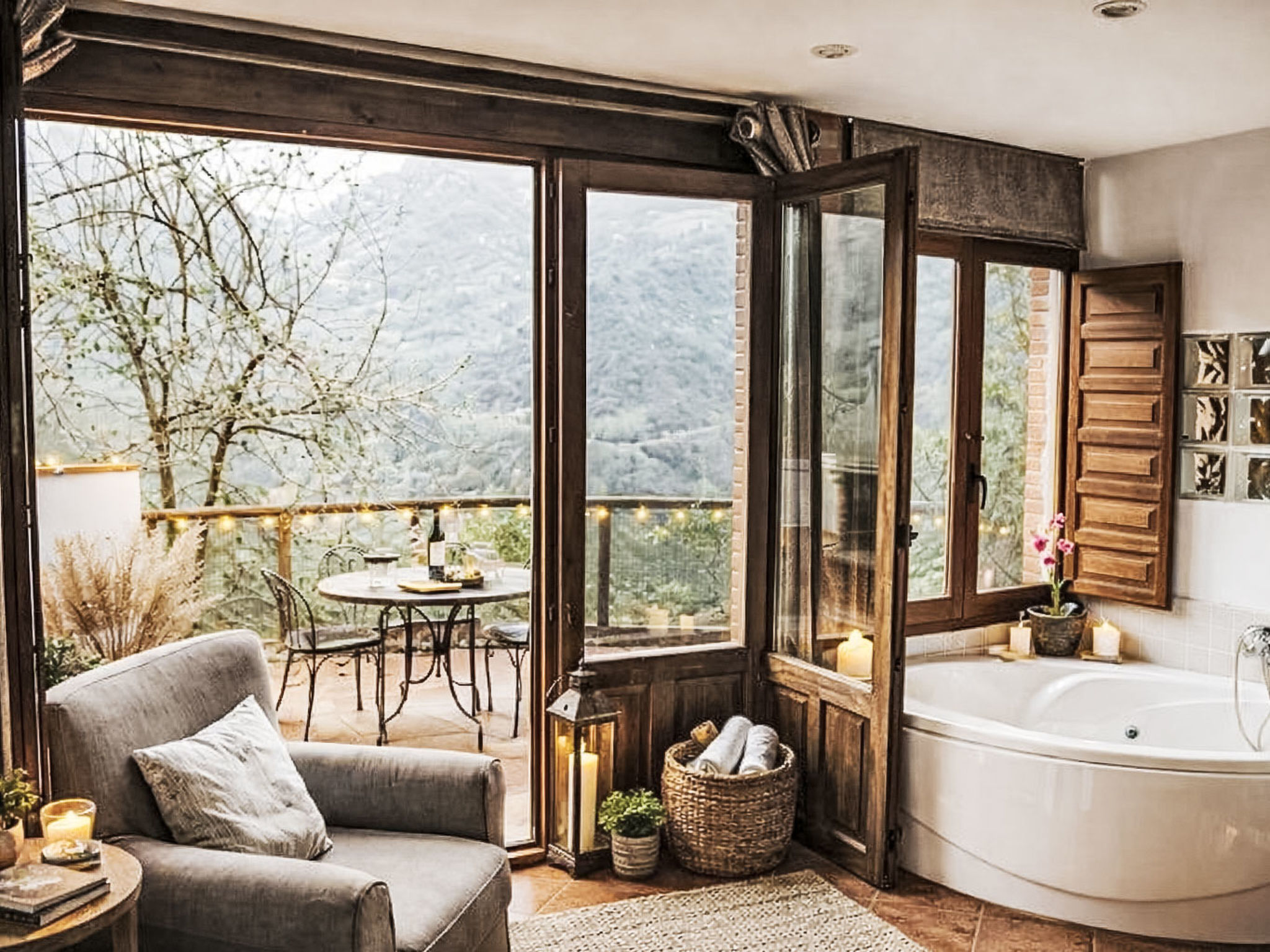 Vrijstaand huisje met jacuzzi, open haard en spectaculair uitzicht in Asturië - foto 16