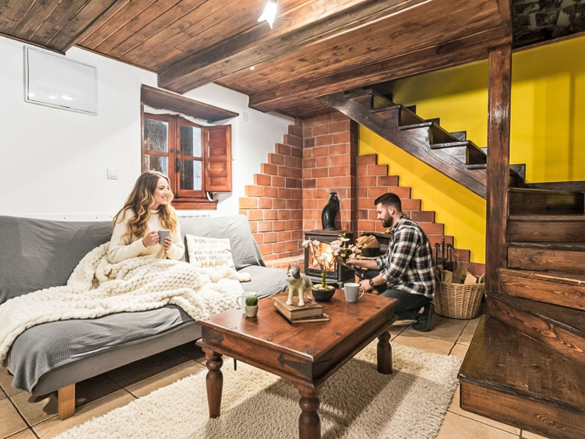Romantische berghut in Asturië met privé jacuzzi, open haard en uitzicht - foto 6