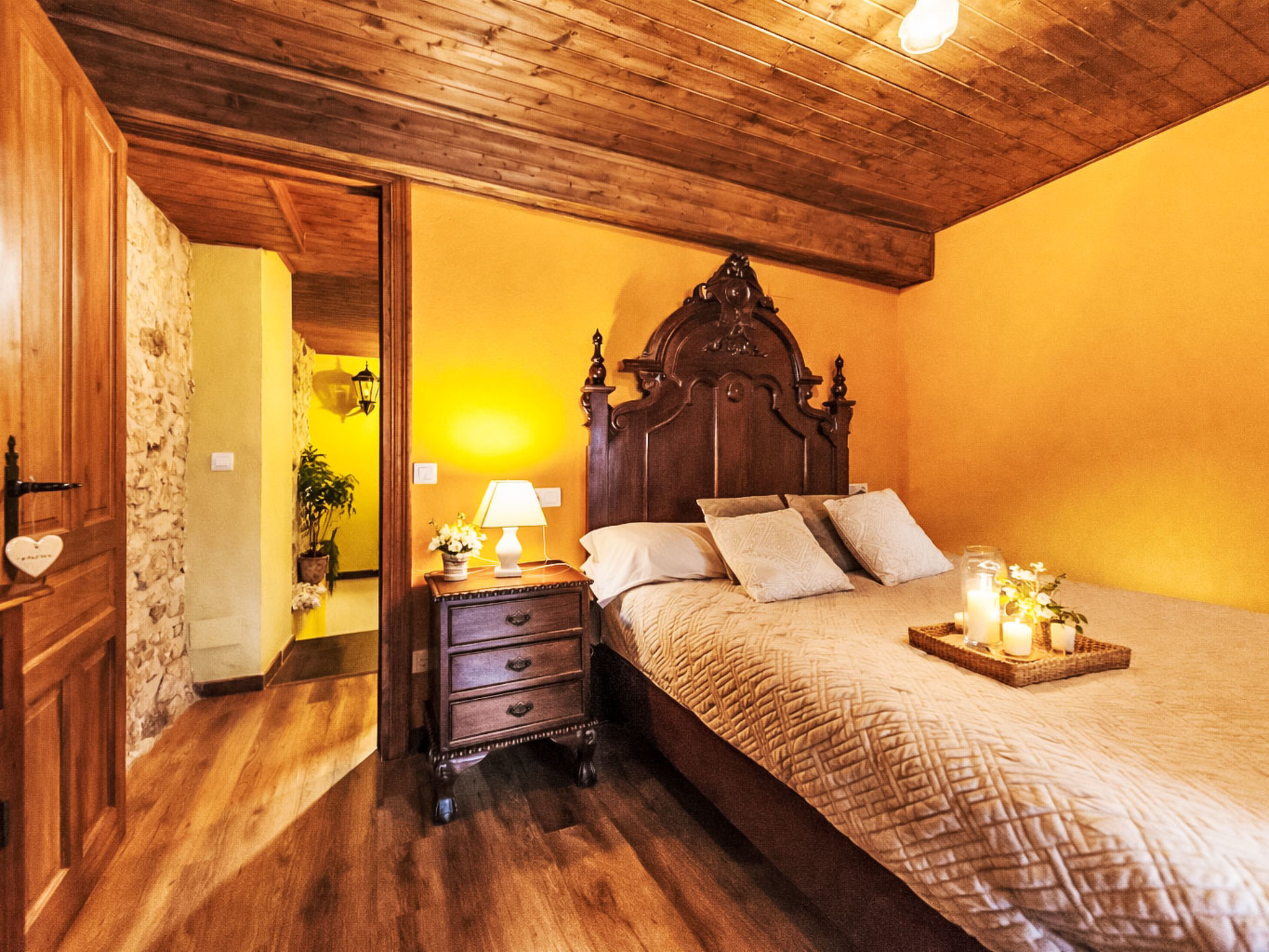 Romantische berghut in Asturië met privé jacuzzi, open haard en uitzicht - foto 20