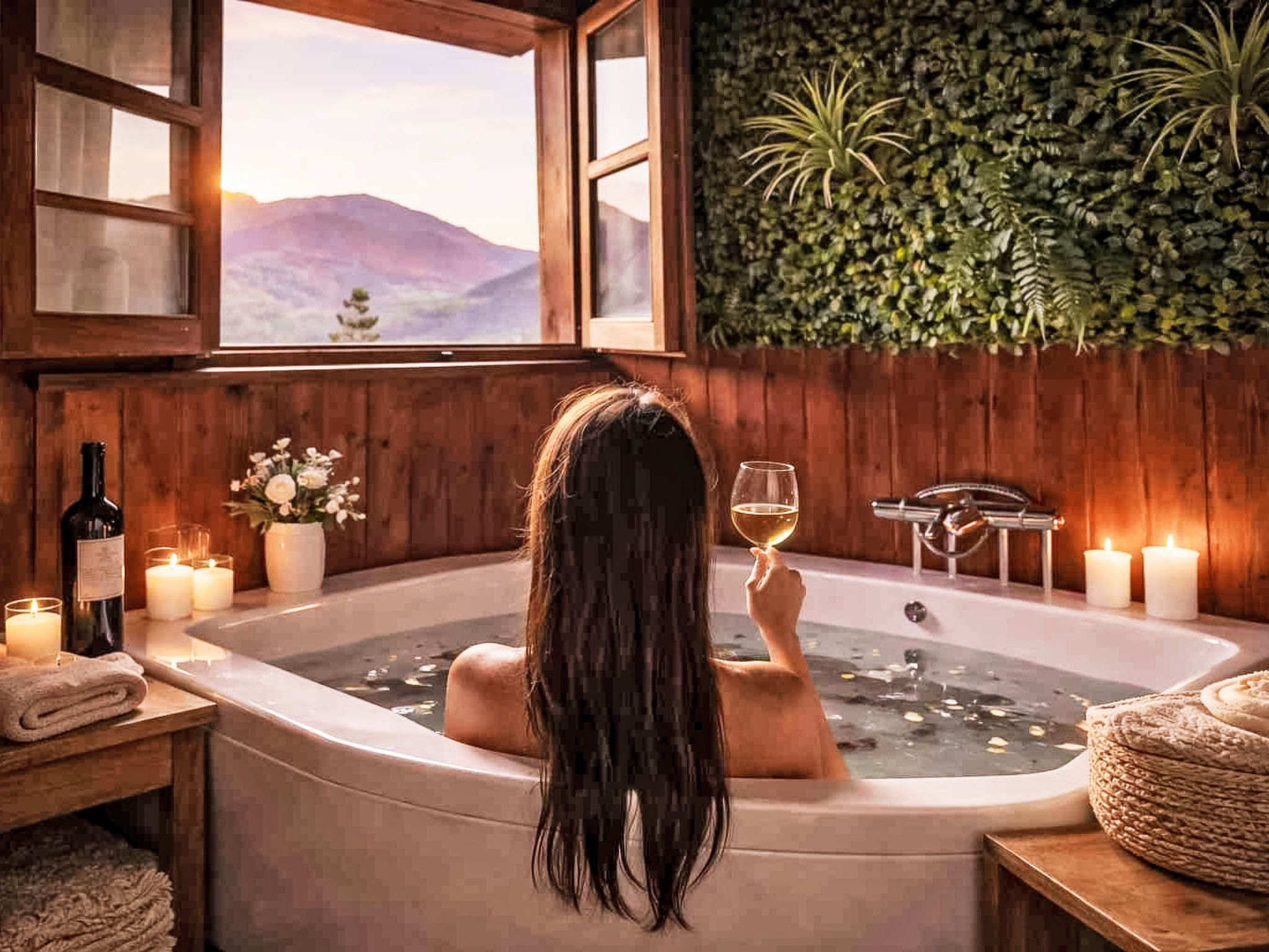 Romantische berghut in Asturië met privé jacuzzi, open haard en uitzicht - foto 11