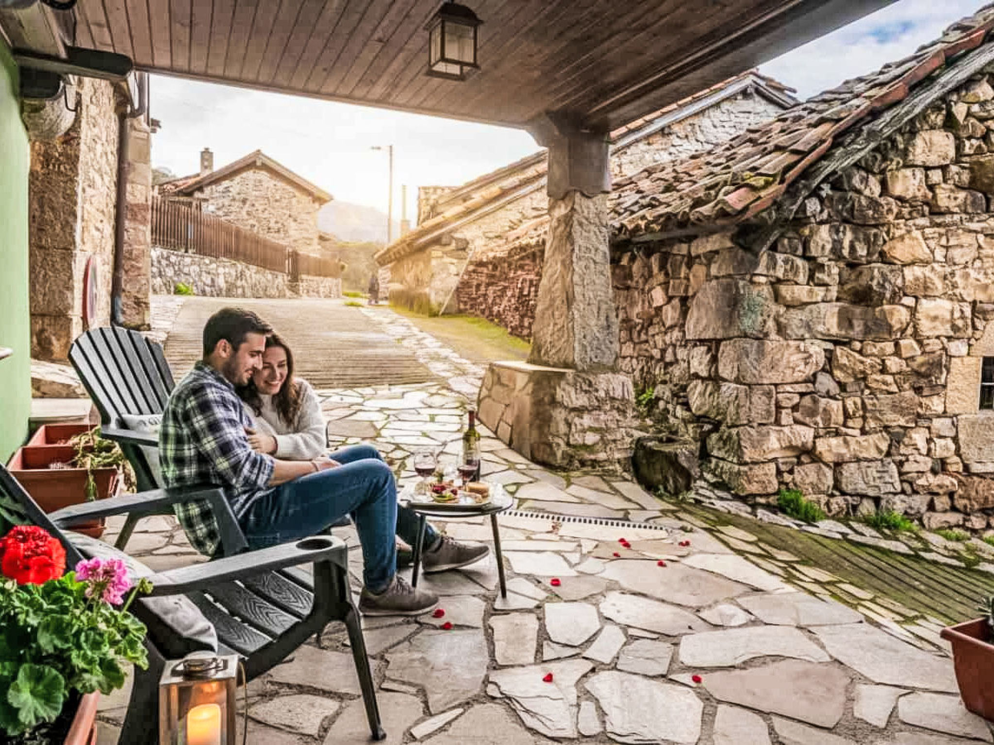Romantische berghut in Asturië met privé jacuzzi, open haard en uitzicht - foto 8