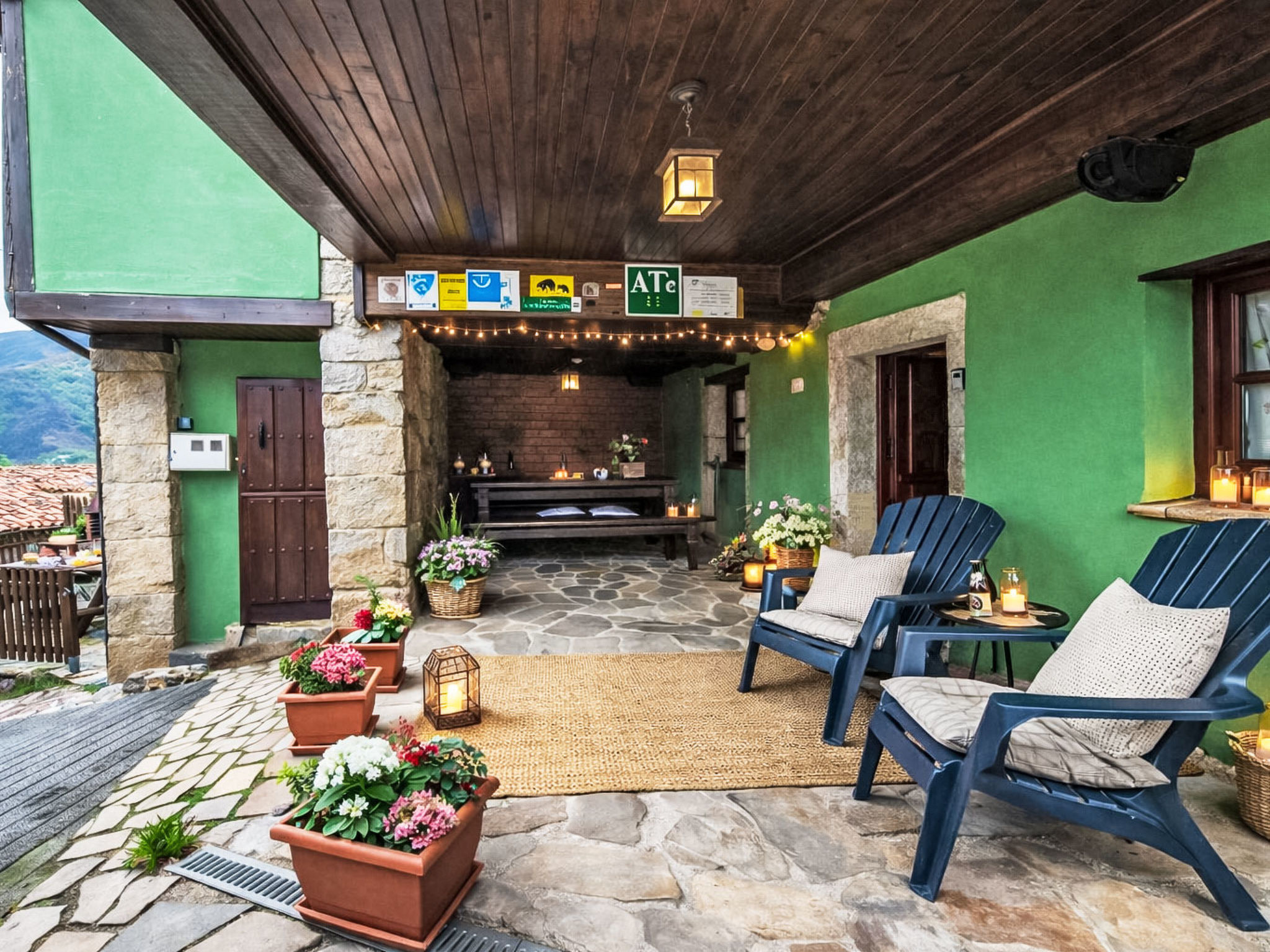 Romantische berghut in Asturië met privé jacuzzi, open haard en uitzicht - foto 14