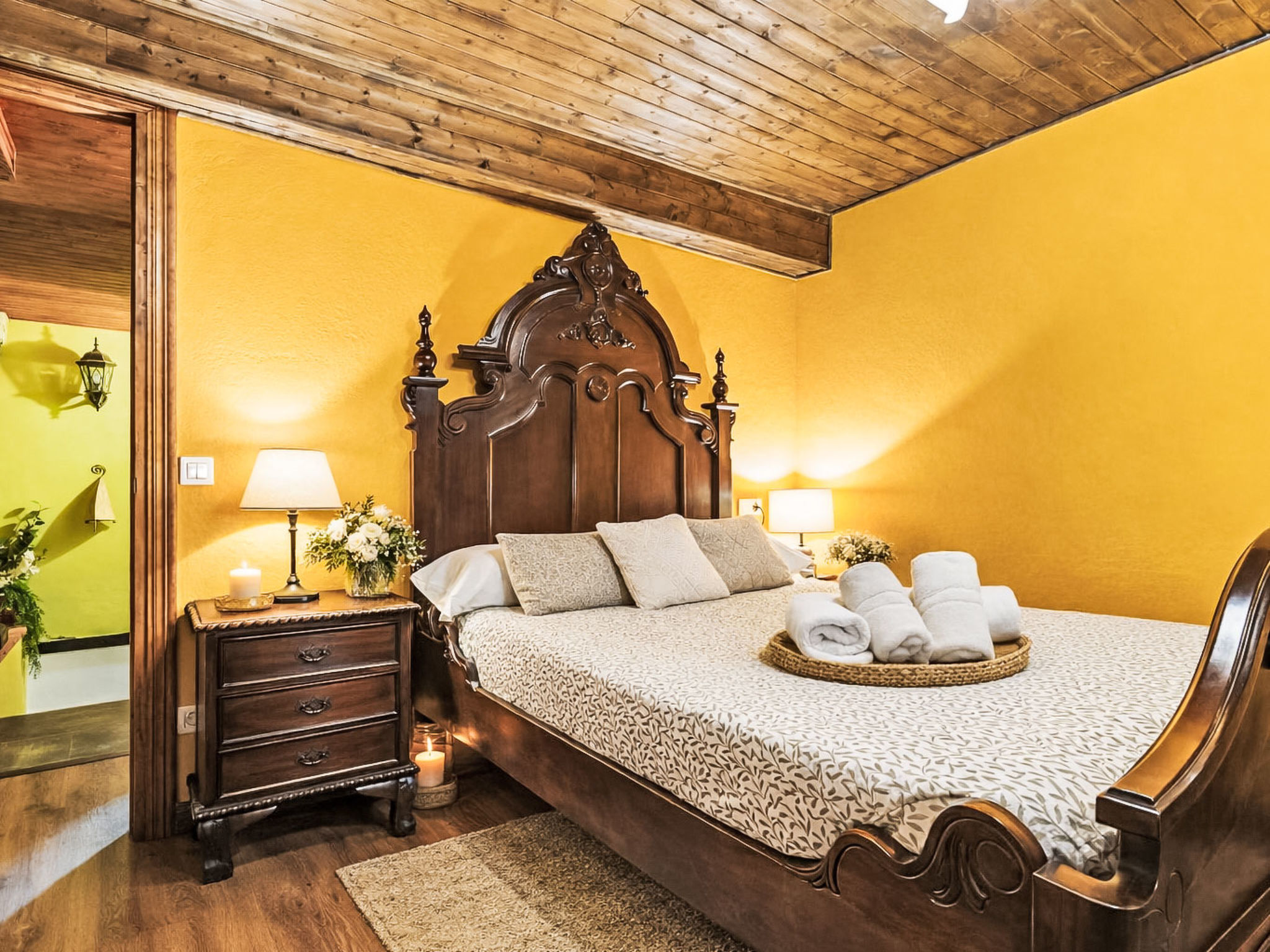 Romantische berghut in Asturië met privé jacuzzi, open haard en uitzicht - foto 22