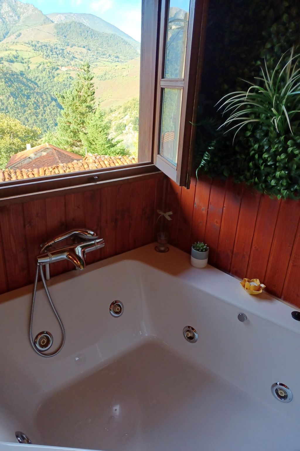 Berghütte mit Terrasse, Kamin und Jacuzzi-Binnen