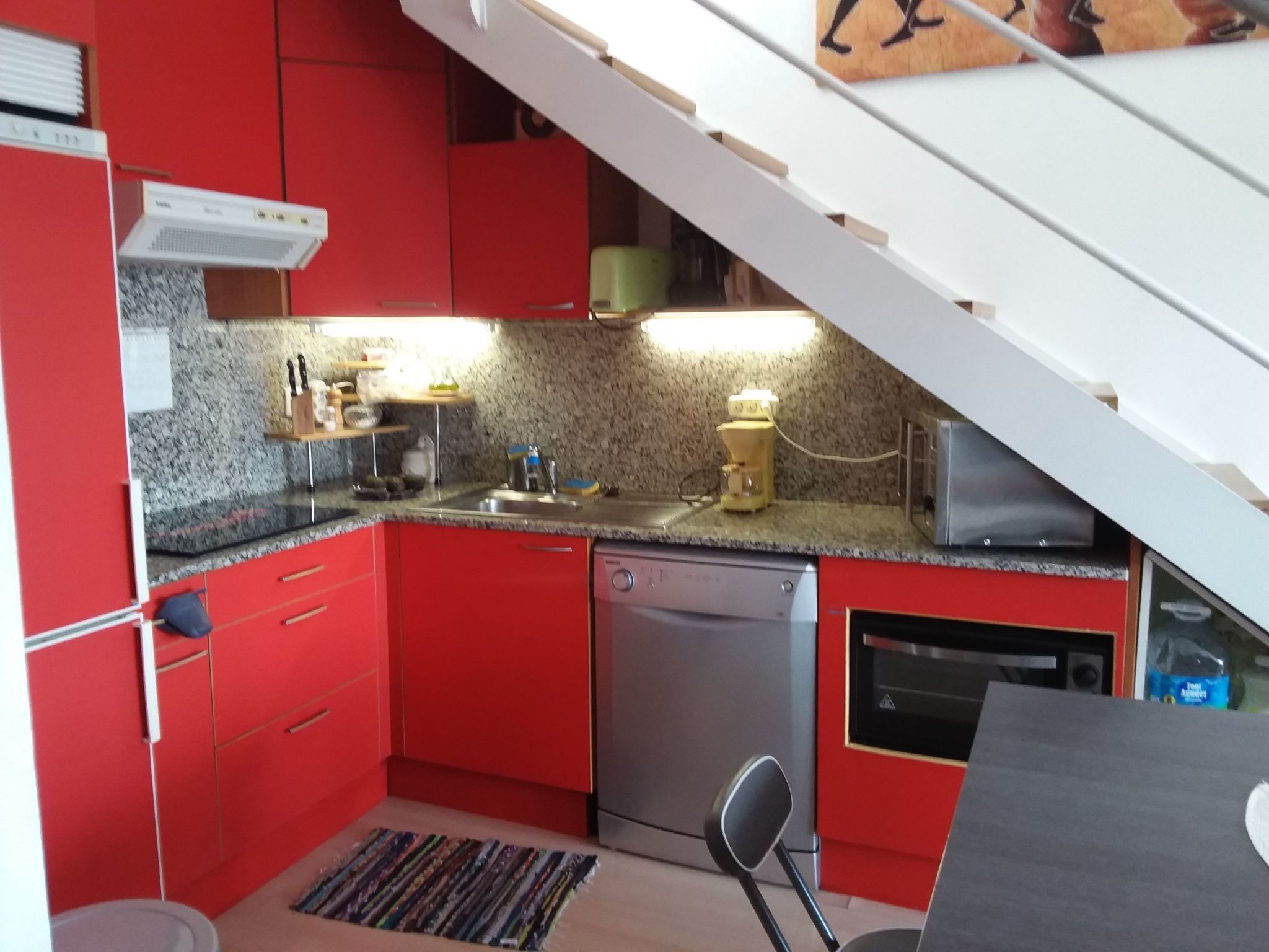 Appartement in Roses mit Grill, gemeinschaftlichem Pool und Terrasse-Dedans