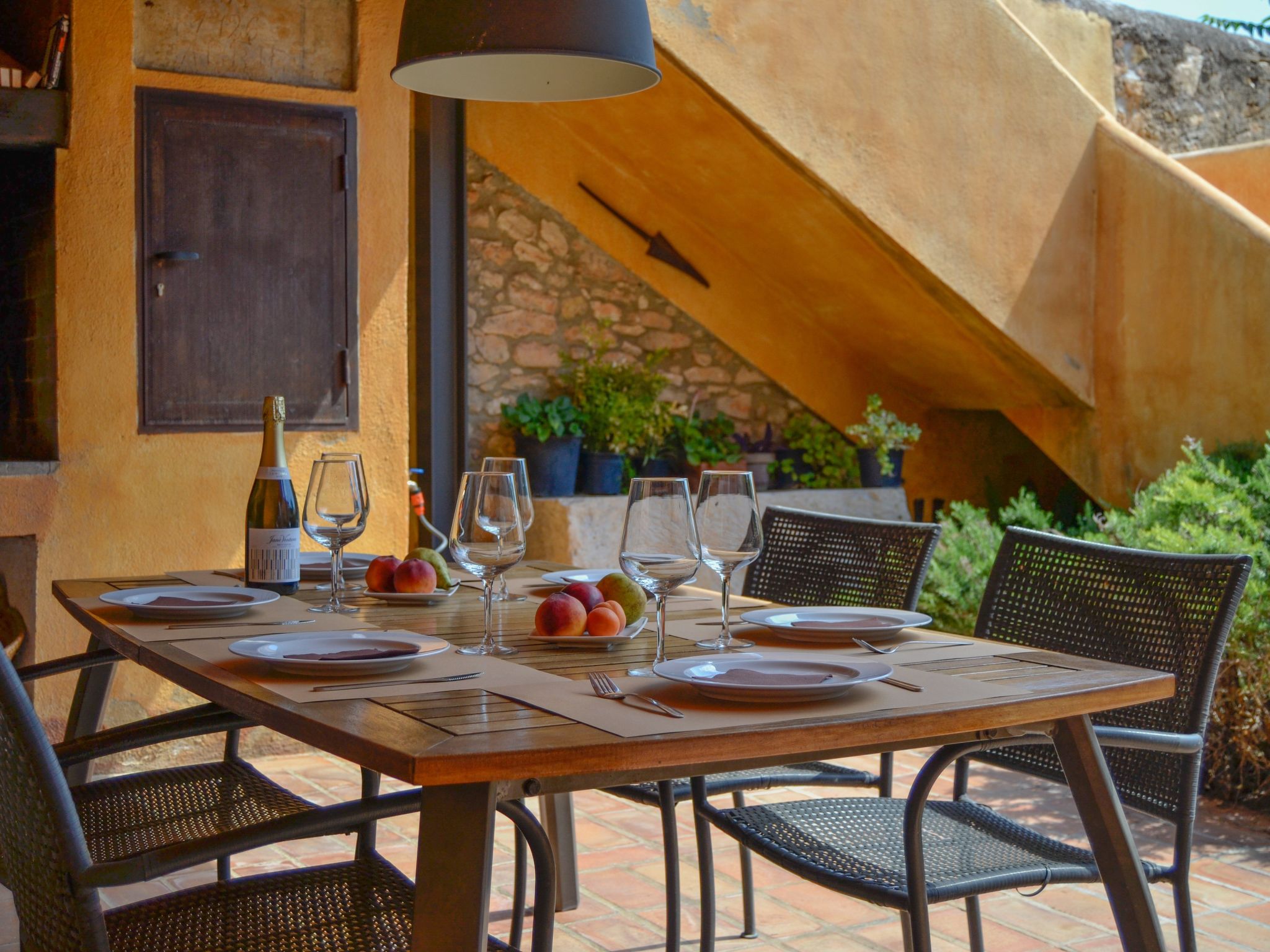 Els Cups, casa rural-Draußen