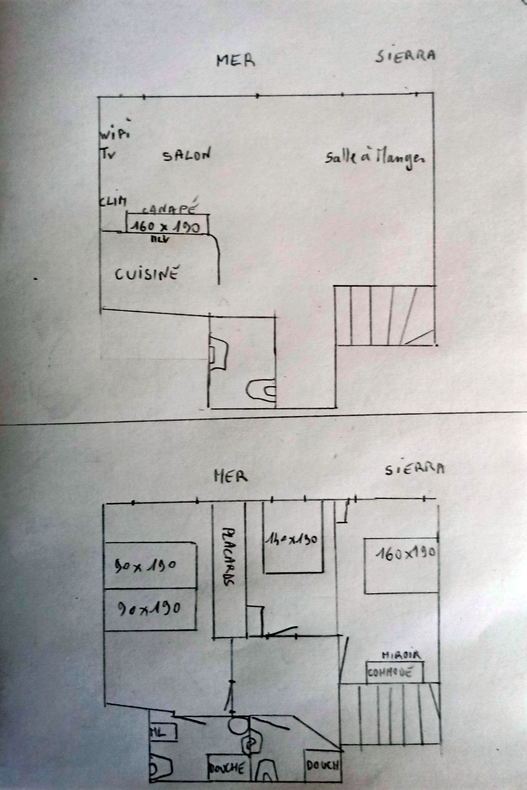 Duplex 90m2 Meerblick ruhig 10' zu Fuß Meer Zentrum-Binnen