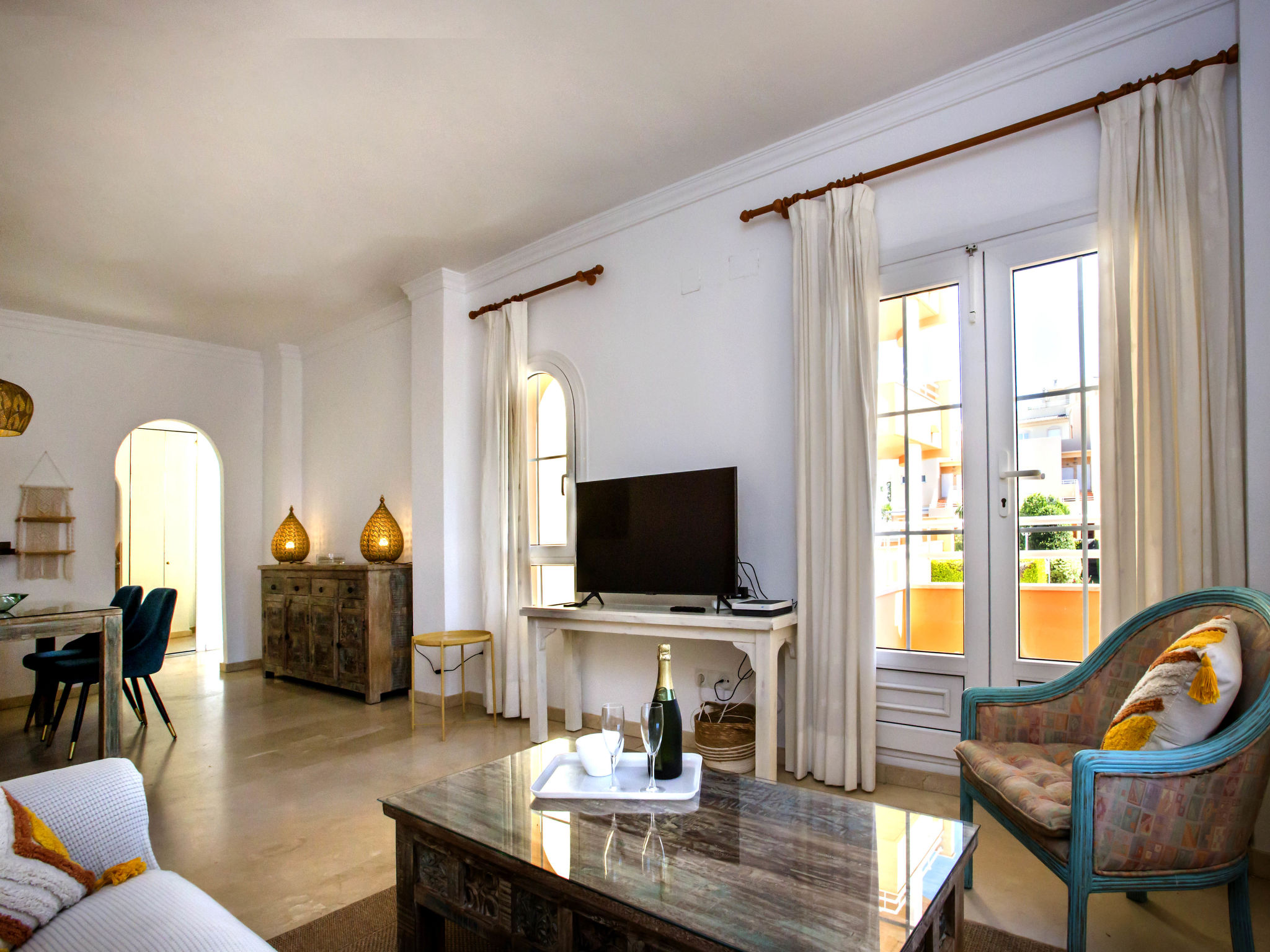 Luxe appartement aan de golfbaan, 550 meter van het strand - foto 4