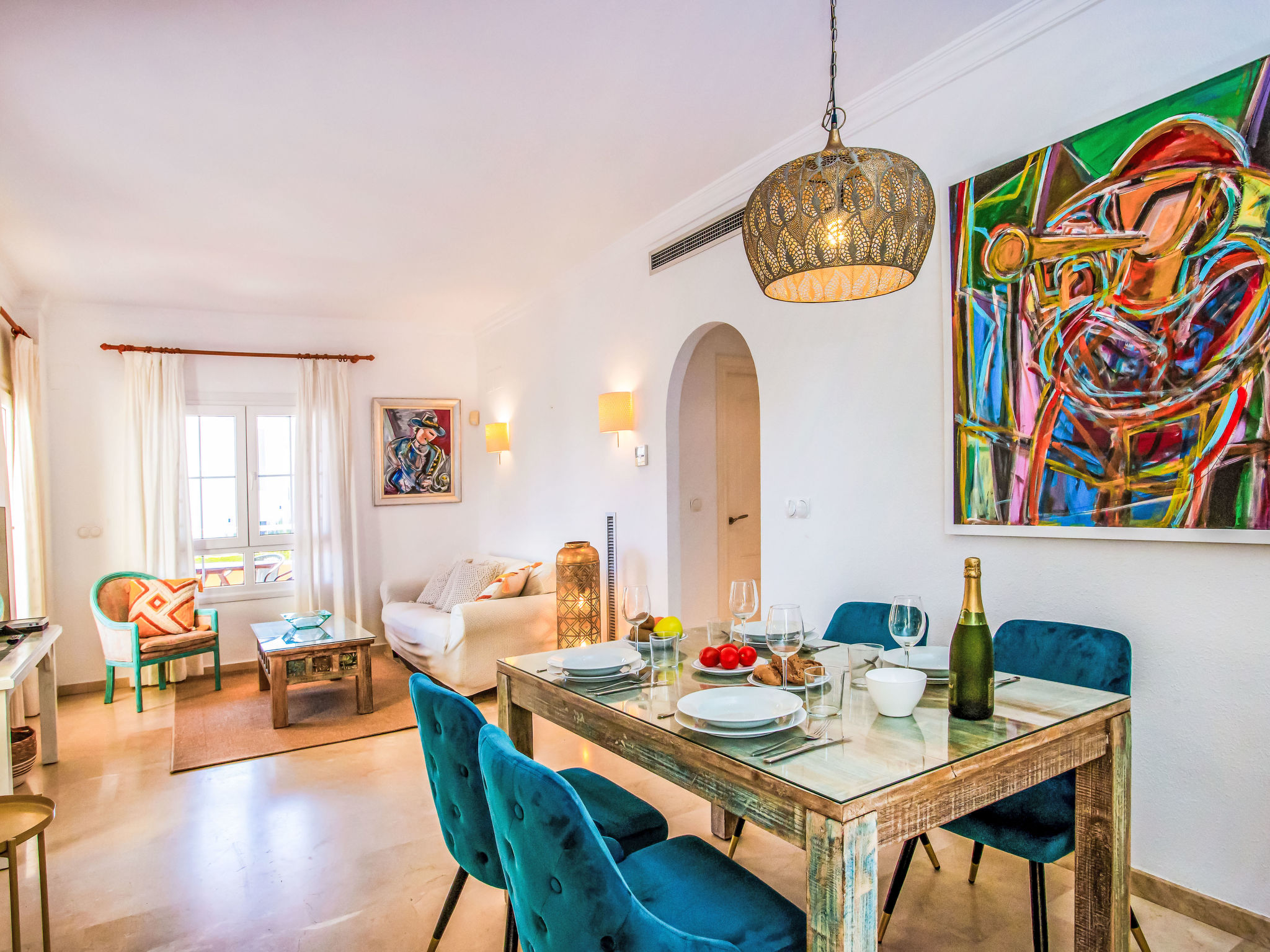 Luxe appartement aan de golfbaan, 550 meter van het strand - foto 3