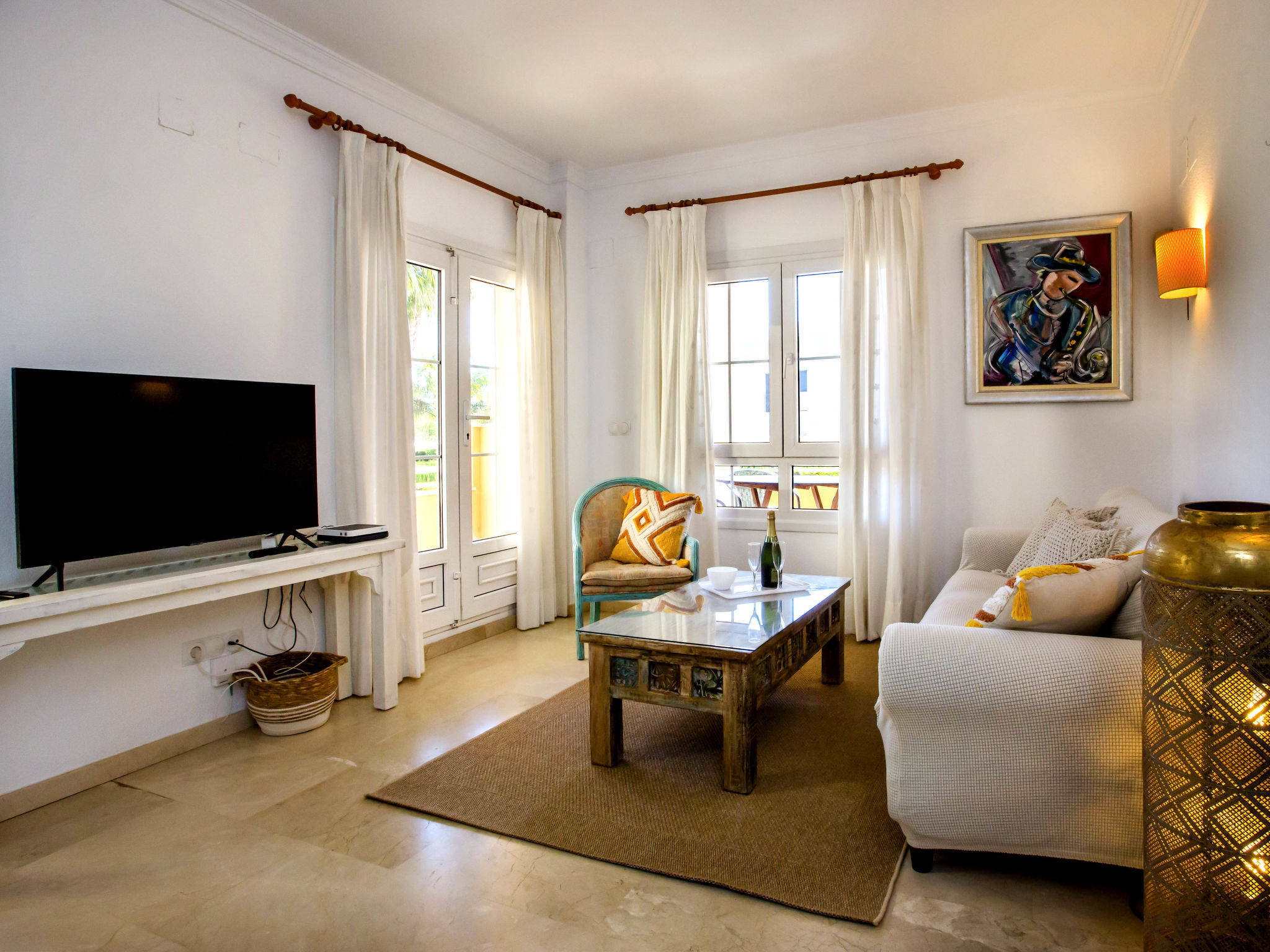 Luxe appartement aan de golfbaan, 550 meter van het strand - foto 9