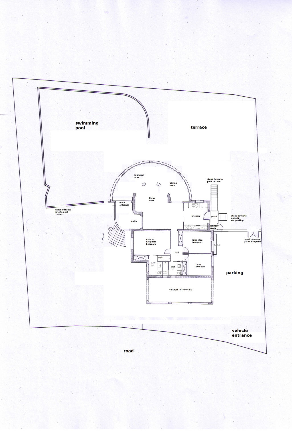 Villa "Mirador al Sur" mit privatem Pool-Binnen