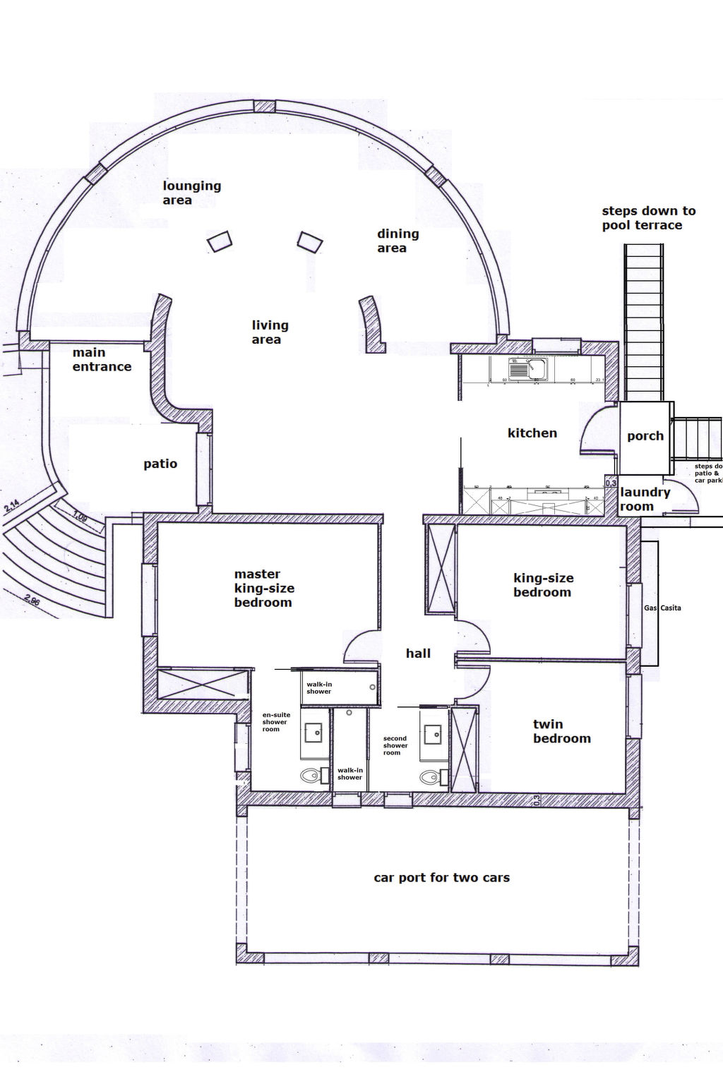 Villa "Mirador al Sur" mit privatem Pool-Binnen