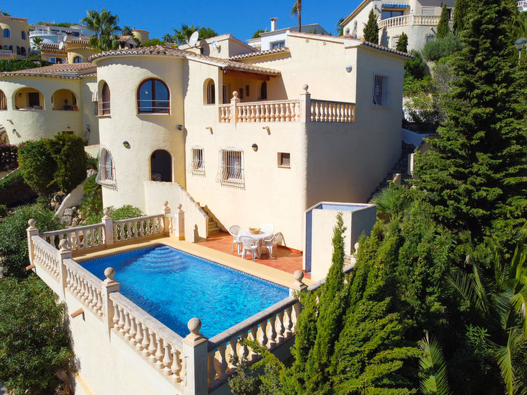 Zeezicht en rust in vakantiehuis Almirante in Moraira in Moraira