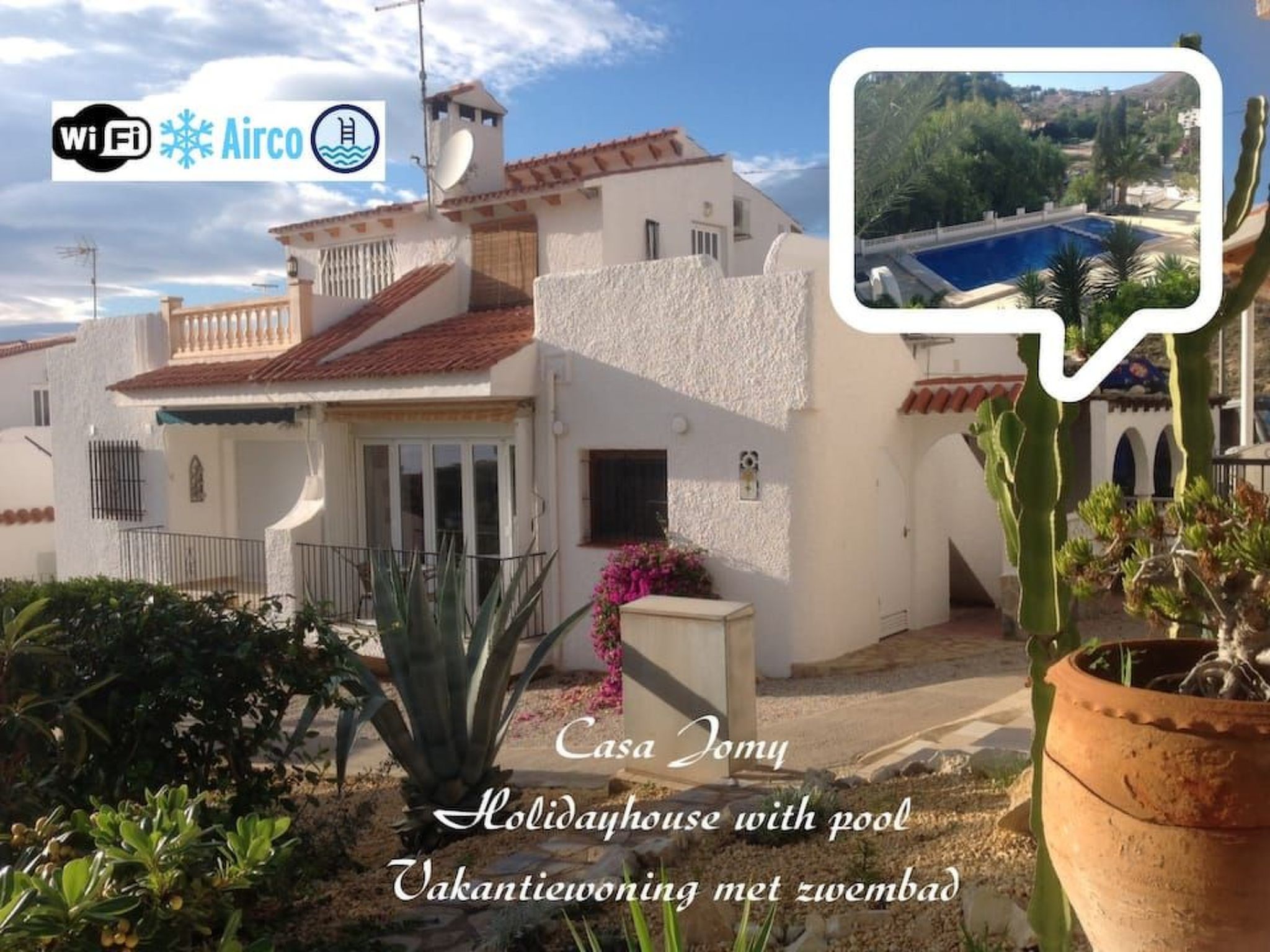 Ferienhaus in El Campello/Villajoyosa (Spanien) und 1 Hund erlaubt