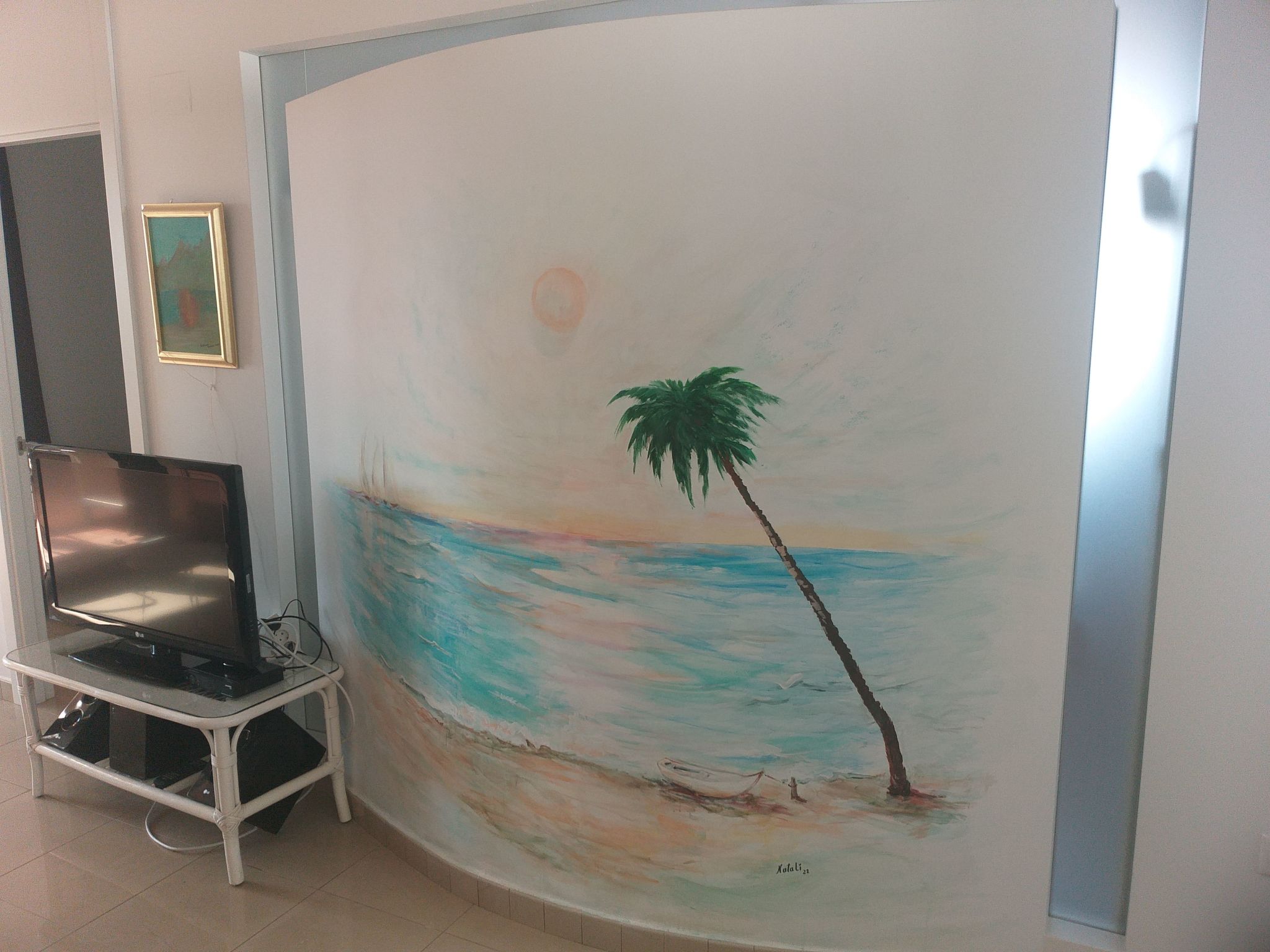 Schönes Appartement mit Grill, Pool und Terrasse-Binnen