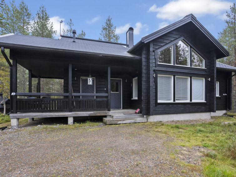 Aan het meer: Ruim vakantiehuis Vuosselin kataja 5 in Kuusamo in Kuusamo