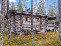 Authentieke Fins Kelo-blokhut aan het Hakojärvi meer in Kuusamo - thumbnail 2