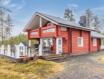 Rustiek Fins vakantiehuis aan het meer met houtgestookte sauna in Kuusamo - thumbnail 1