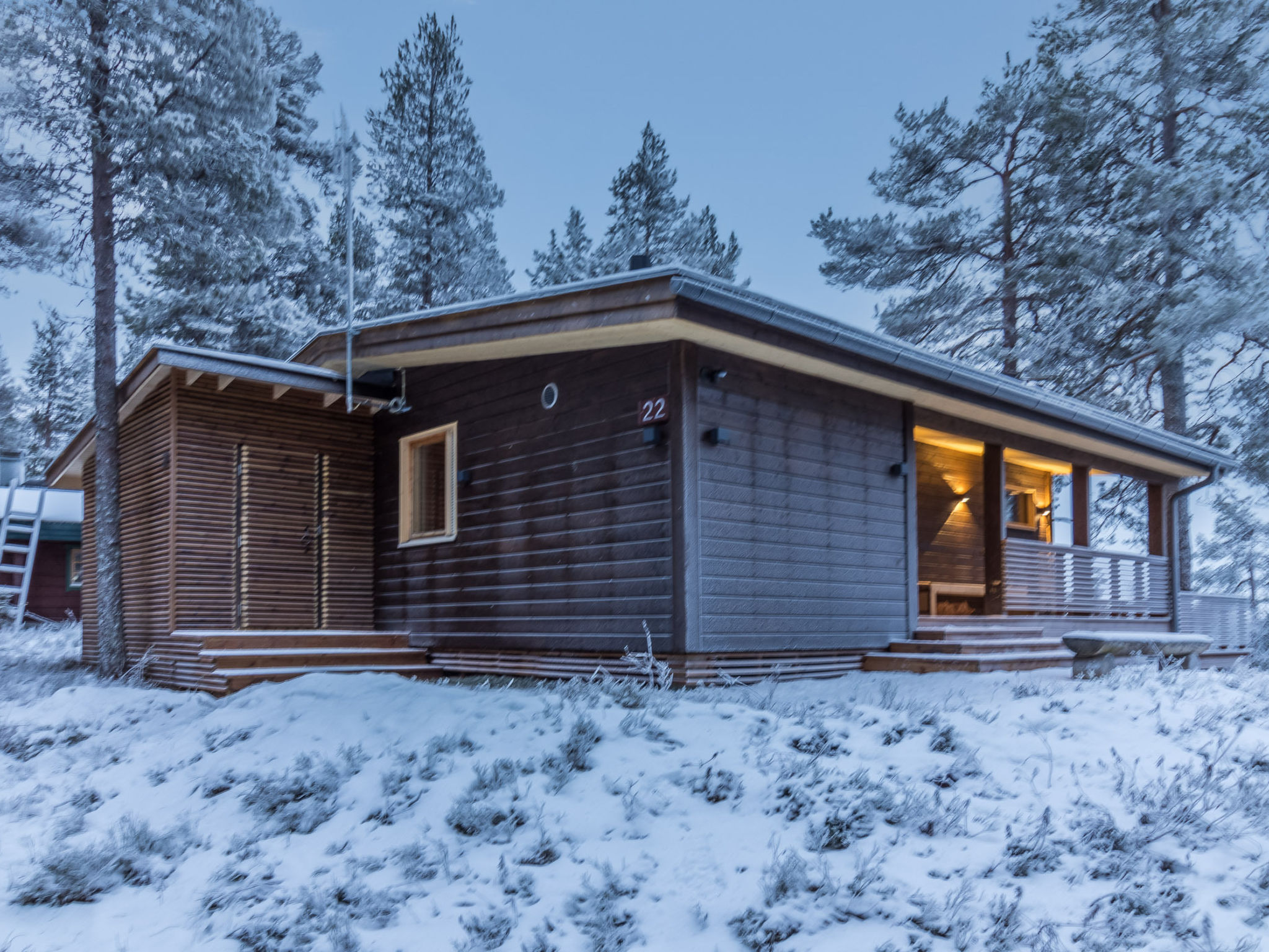 Kelokaltiokylän maja 22 - Binnen