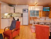 Authentieke blokhut aan het meer in Kuusamo, met sauna en ruimte voor 10 personen - thumbnail 5