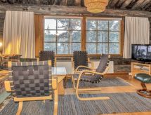 Poromooli A1: Authentiek kelo-houten appartement aan nationaal park in Saariselkä - thumbnail 2