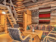 Poromooli A1: Authentiek kelo-houten appartement aan nationaal park in Saariselkä - thumbnail 3