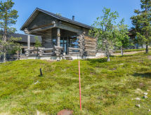 Ruime kelohonkamökki in Lapland met panoramisch uitzicht op de bergen - thumbnail 2