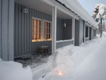 Authentiek Fins vakantiehuis in Saariselkä met sauna, vlakbij skilift en meer - thumbnail 1