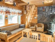 Knus appartement in Saariselkä met sauna, open haard en uitzicht op de bergen - thumbnail 4