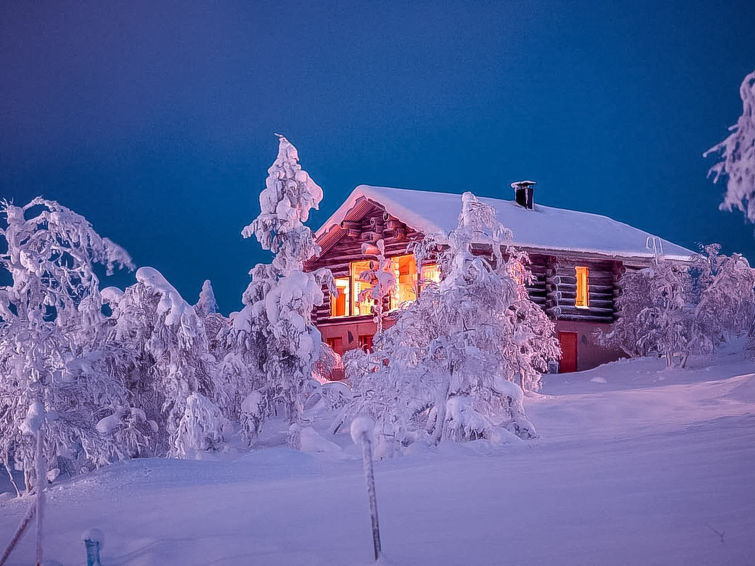 Luxe zilveren blokhut Uuvana in Inari voor 14 personen in Inari