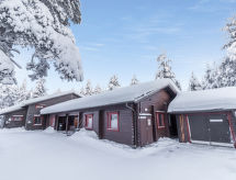 Ruim blokhut voor 8 aan de skipistes van Saariselkä - thumbnail 2