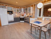 Houten cabine Nirvana aan het meer van Sevettijärvi in Lapland, 6 personen - thumbnail 6