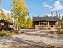Authentieke blokhut aan het meer bij Levi, Lapland - thumbnail 6