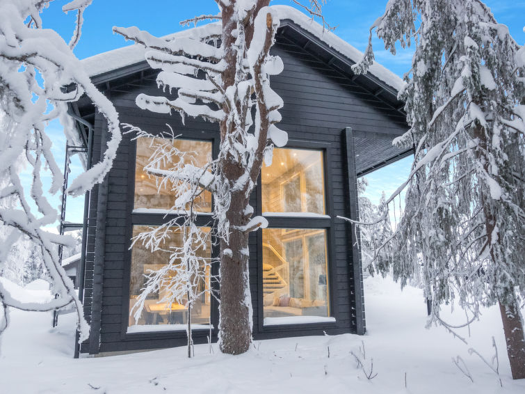 Op 900 m van de piste: Ruim vakantiehuis voor 10 personen in Kittilä in Kittilä