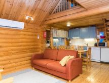 Kuukkelin tupa 2: Authentiek blokhut in Fins Lapland met sauna - thumbnail 2