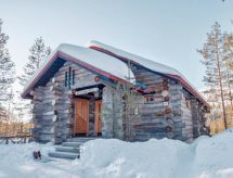 Luxe blokhut Kultahippu met uitzicht op Pyhätunturi in Fins Lapland - thumbnail 1
