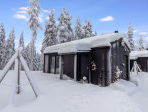 Knusse nieuwbouw cabine aan de voet van Pyhä, 2,5 km tot de pistes - thumbnail 1