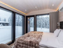 Knusse nieuwbouw cabine aan de voet van Pyhä, 2,5 km tot de pistes - thumbnail 4