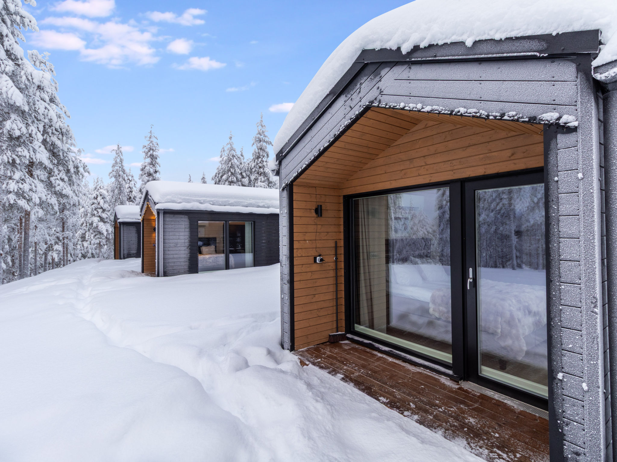 Knusse nieuwbouw cabine aan de voet van Pyhä, 2,5 km tot de pistes - foto 3