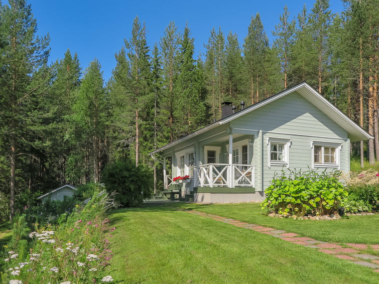 Aan het meer: Sfeervol vakantiehuis Sipukka in Rovaniemi in Rovaniemi