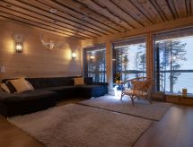 Villa Kesäranta: Moderne saunavilla aan het meer in Rovaniemi - thumbnail 4