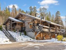 Knus blokhutappartement aan de skipiste bij het meer in Salla, Lapland - thumbnail 1
