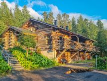Knus blokhutappartement aan de skipiste bij het meer in Salla, Lapland - thumbnail 2