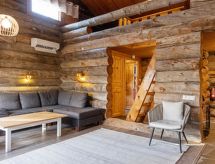 Knus blokhutappartement aan de skipiste bij het meer in Salla, Lapland - thumbnail 6