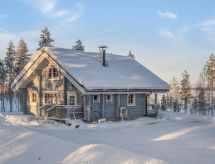 Authentiek Fins blokhut aan het water bij Sodankylä met houtgestookte sauna - thumbnail 1
