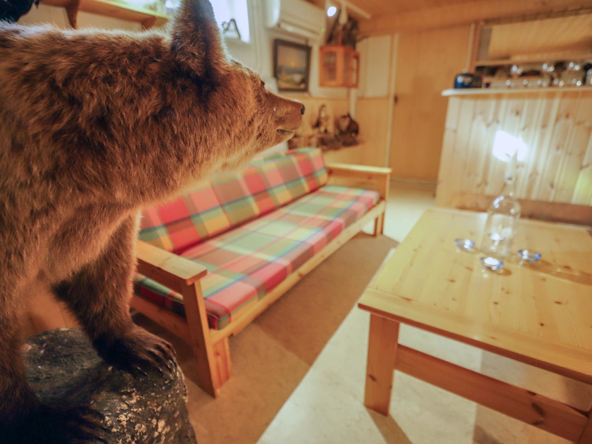 Lövgårdenin lohimaja-Inside